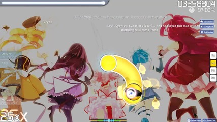 Puella magi madoka magica-sis puella magica! / Osu! gameplay Hard