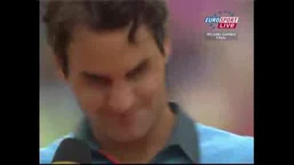 Федерер влезе в историята - Награждаване на шампиона ! Ролан Гарос 2009