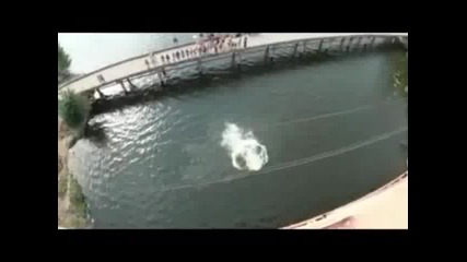 Пичове правят много яки скачания във водата 