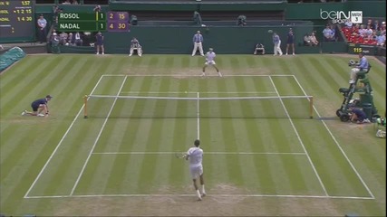 Nadal vs Rosol - Wimbledon 2014