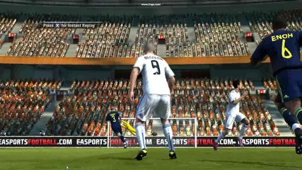 Fifa 11! Супер гол на Бензема!