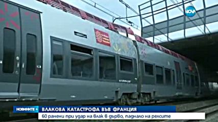 Влак се удари в дърво в Южна Франция, има ранени