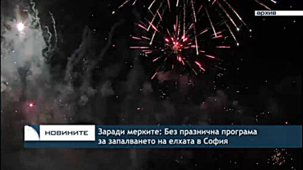 Заради мерките: Без празнична програма за запалването на елхата в София