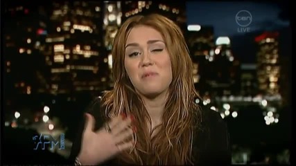 Miley Cyrus interview on The 7pm Project (australian tour) 2011 