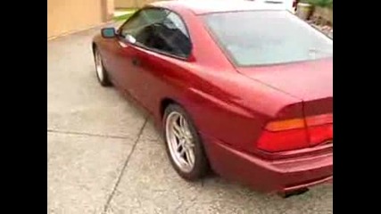 Bmw 850i Calypso Red.avi
