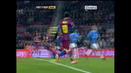 26.01.2011 Барселона 3 - 0 Алмерия втори гол на Лионел Меси 