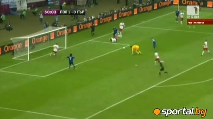 група A - Полша 1:1 Гърция (европейско - 08.06.2012)