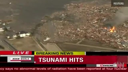 10 - метрово цунами удари Япония 