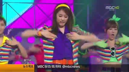 T-ara - Roly Poly ~ Music Core (09.07.11)
