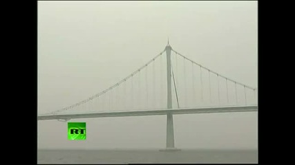 Невероятни кадри от най-дълъг мост в света