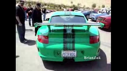 Porsche Gt3 Rs Rev With Flames