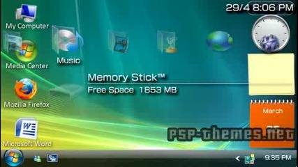 Windows Vista Theme On Psp