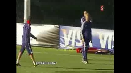 France fitness coach clashes with Evra 