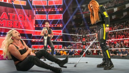 Suspended Becky Lynch attacks Charlotte Flair and Ronda Rousey with crutches: WWE Now