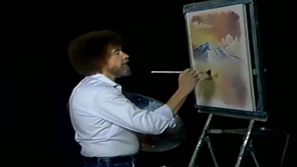 S11 Радостта на живописта с Bob Ross E08 - залез в овал ღобучение в рисуване, живописღ