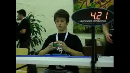 Rubik's Cube Official (former) World Record 3x3x3 - 6.77 - Feliks Zemdegs
