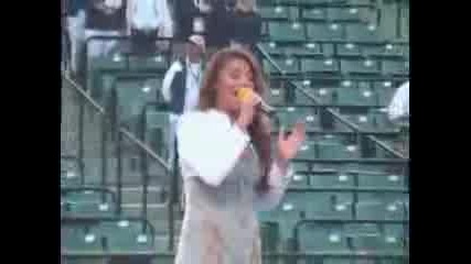 Melissa Jimenez Sings The National Anthem