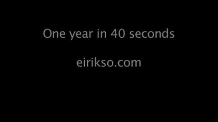 Една цяла година в 40 секунди