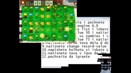 plants vs zombies with cheat engine 6.0