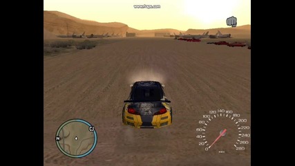 Ferari Super Gt vs Nisan Vardo (gta san andreas ultra mod )