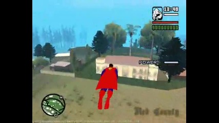 Супермен на Gta san andrea 