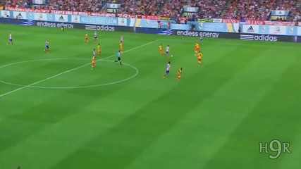 Неймар и Вия с дебютни голове: Атлетико Мадрид 1:1 Барселона (супер Купа на Испания 2013)