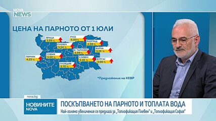 Кремен Георгиев: Предложеното средно увеличение на тока и парното е адекватно