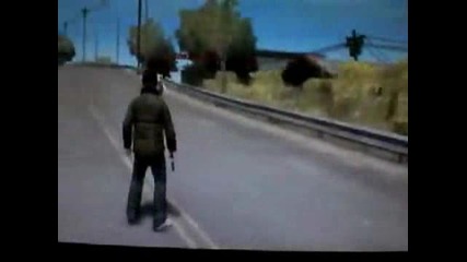 Странен Бъг В Gta 4 - Плуване На Сухо