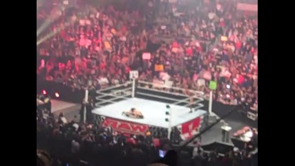 Randy Orton Punts Husky Harrus In The Skull Live!!!!