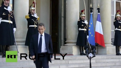 France: Sarkozy calls for West-Russia coalition in Syria after meeting Hollande