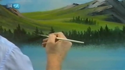 S23 Радостта на живописта с Bob Ross E03 Mountain Ridge Lake ღобучение в рисуване, живописღ
