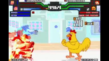 The Family Simpson In The Big Street War 
