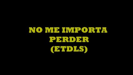 Испанско 2012! El Tren de los Suenos - No me importa perder