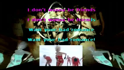Lady Gaga - Bad Romance* karaoke - instrumental with lyrics 