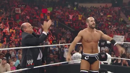 Antonio Cesaro vs Mark Henry (1-ви рунд в турнира за Ic титла) - Wwe Raw - 14/4/14
