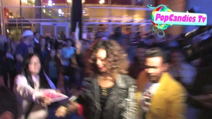 Rihanna Greets Fans Michael Jacksonthe Immortal" World Tour Opening Night