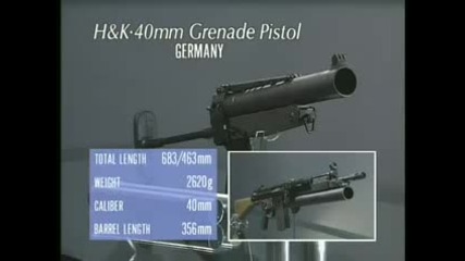 special cased mp5 and 40mm grenade pistol 