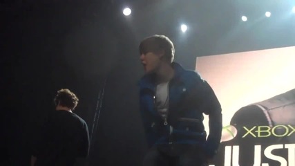 Justin Bieber Jerking at Msg Soundcheck