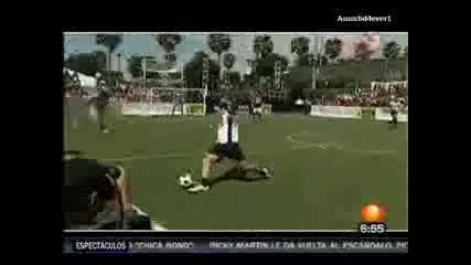 Alfonso Herrera, Christian Chavez y David Bisbal jugaron futbol en el Rock N Gol (1n) 