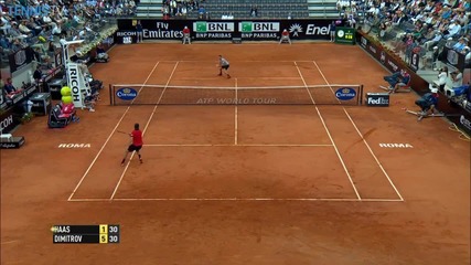 Another Hot Shot By Grigor Dimitrov - Rome 2014