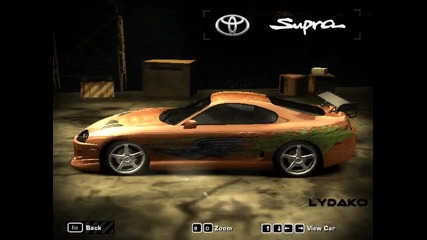 Kak da si napravim Toyota Supra ot Fnf v Most Wanted