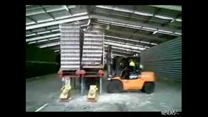 Operator Drops 2000 Beer Bottles