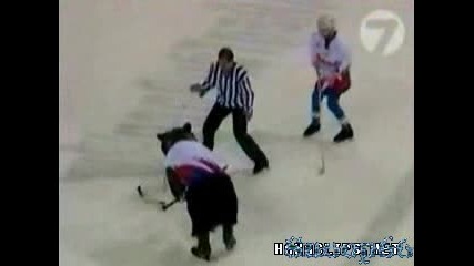 Мечка Играе Хокей