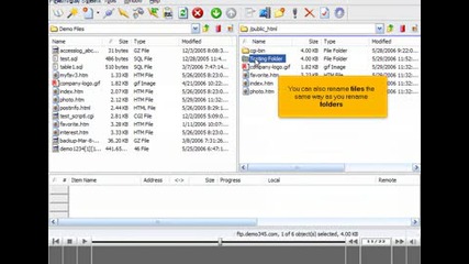 Managing files/folders in Cuteftp by www.vivahost.com