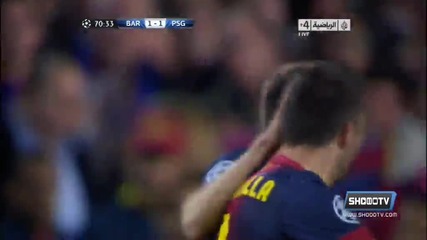 Barcelona 1-1 Psg ,pedro