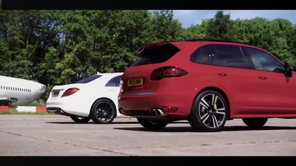 Porsche Cayenne Turbo S vs Mercedes S63 Amg