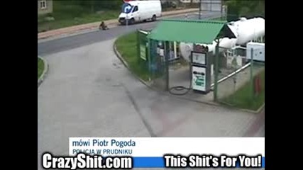 Смазваща Катастрофа Кола Със Мотор