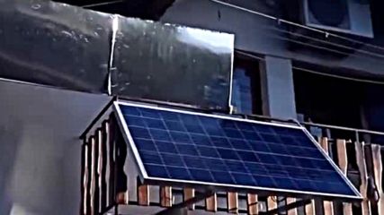 Плоски фотоволтаици усилени с евтини пластмасови огледала - mirrored solar Pv power tonchev.net