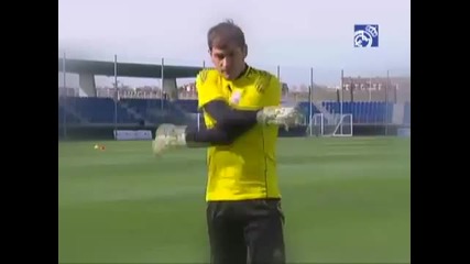 Training of Iker Casillas
