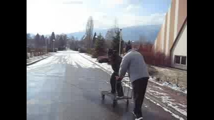 Riding A Cart In Front Of Nsa